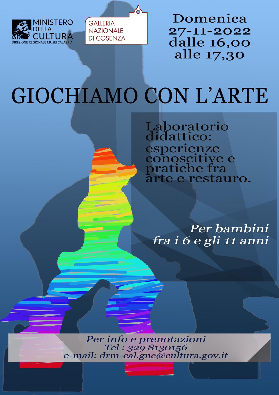 "Giochiamo con l'arte" alla Galleria nazionale di Cosenza